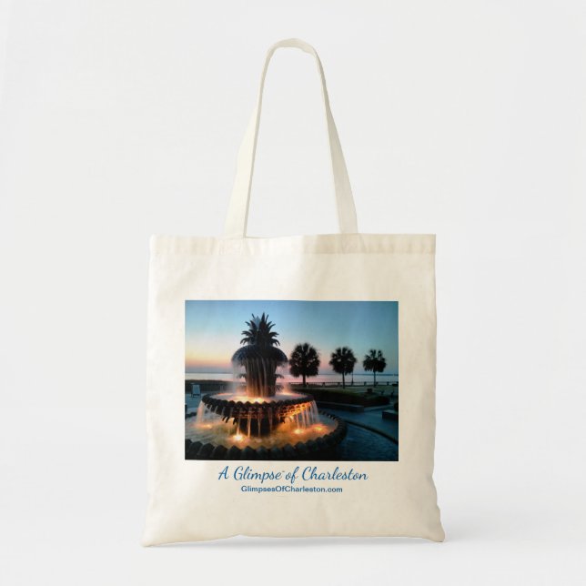 Charleston-Sonnenaufgang-Taschen-Tasche Tragetasche (Vorne)
