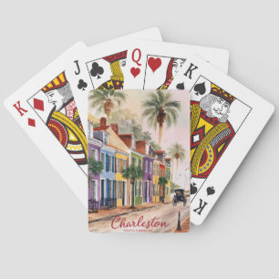 Charleston, South Carolina Aquarell Spielkarten