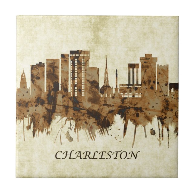 Charleston South Carolina City Fliese (Vorderseite)