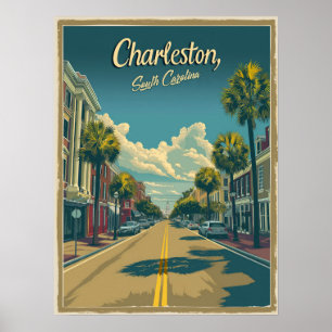 Charleston, South Carolina: Ein Vintages Poster