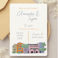 Charleston South Carolina Einladungen für Hochzeit