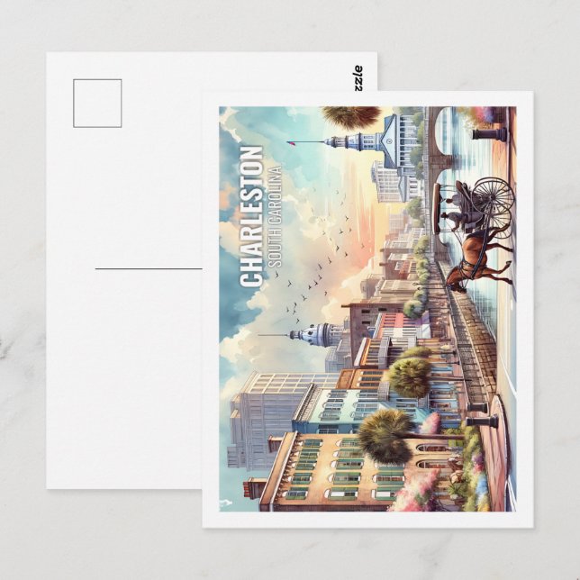 Charleston South Carolina Fantastischer Place Wass Postkarte (Vorne/Hinten)