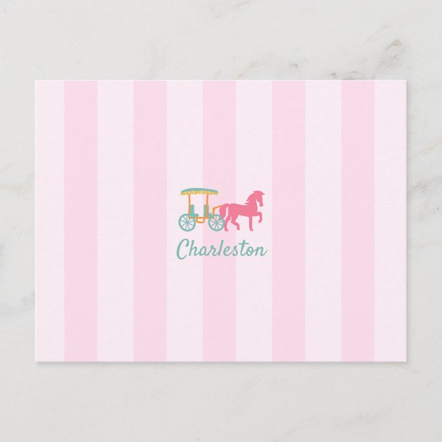 Charleston South Carolina Gezeichnet Beförderung Postkarte (Vorderseite)