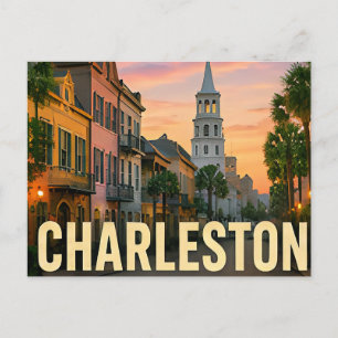 Charleston South Carolina Historische Küstenreise Postkarte
