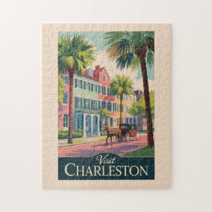 Charleston South Carolina Illustration Reise Kunst