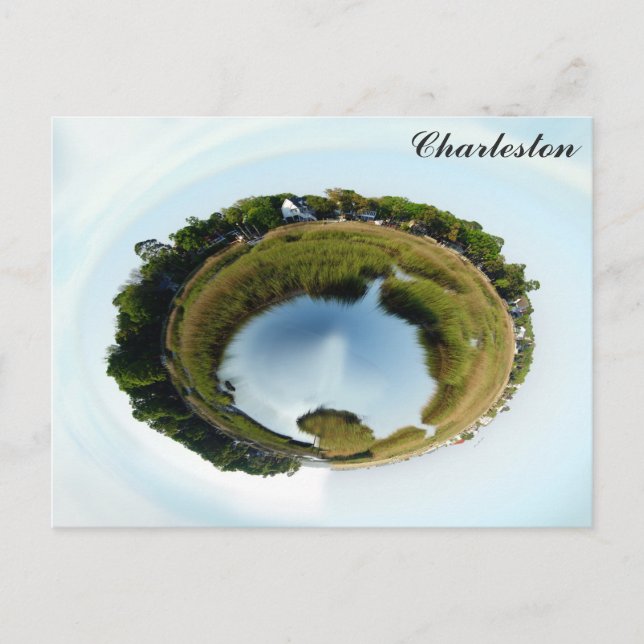 Charleston South Carolina Marsh Nature Foto Postkarte (Vorderseite)