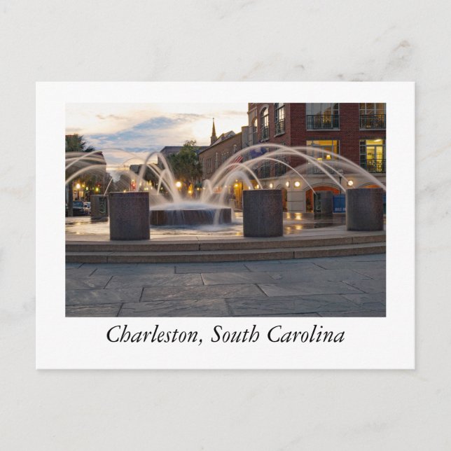 Charleston South Carolina Postkarte (Vorderseite)