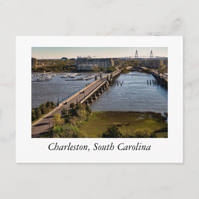 Charleston South Carolina Postkarte (Vorderseite)