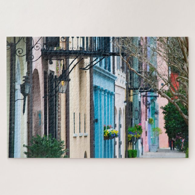 Charleston South Carolina Rainbow Row Houses (Horizontal)