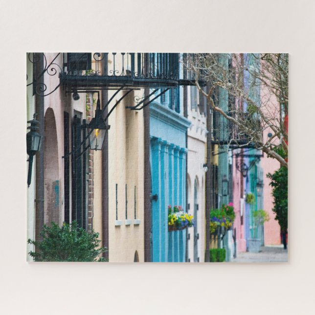 Charleston South Carolina Rainbow Row Houses (Horizontal)