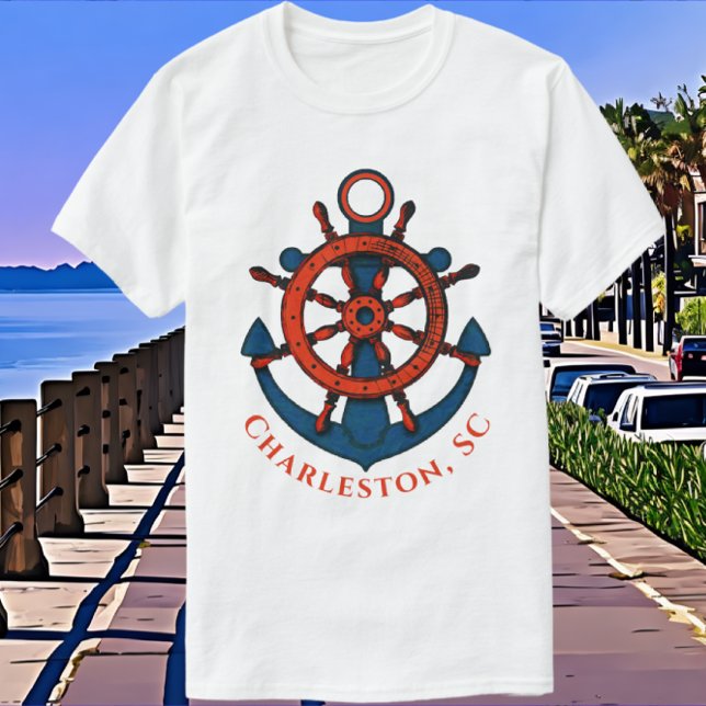 Charleston South Carolina Schöne Kunst T-Shirt (Von Creator hochgeladen)