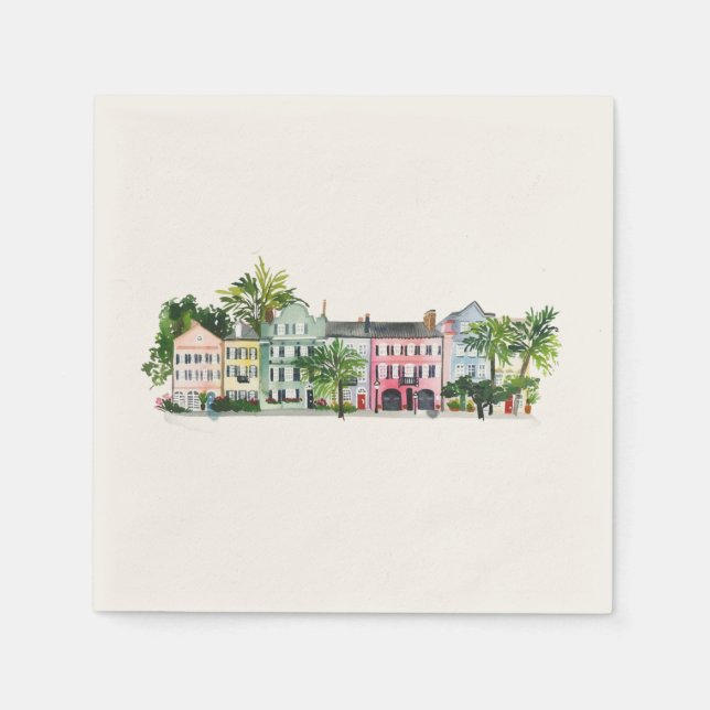 Charleston South Carolina Serviette (Vorderseite)