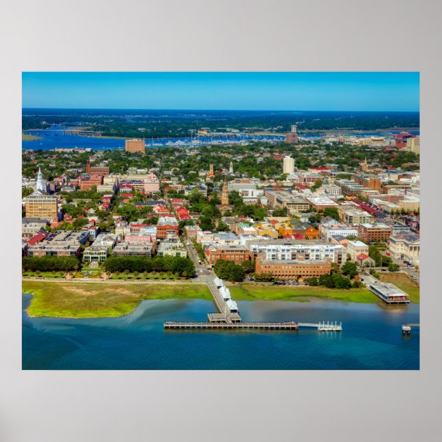 Charleston, South Carolina Skyline Poster (Vorne)