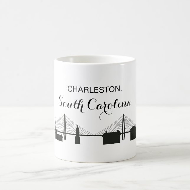 Charleston South Carolina Skyline Tasse (Mittel)