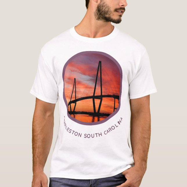 Charleston South Carolina Tshirt Ravenel Bridge (Vorderseite)