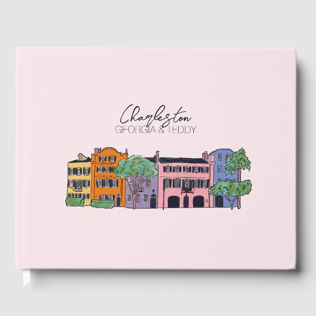 Charleston, South Carolina Wedding Gästebuch (Vorderseite)