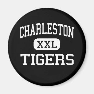 Charleston - Tiger - hoch - Charleston Arkansas Magnet