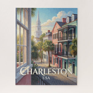 Charleston USA Rainbow Row Reise
