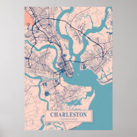 Charleston - Vereinigte Staaten - Breezy City Map