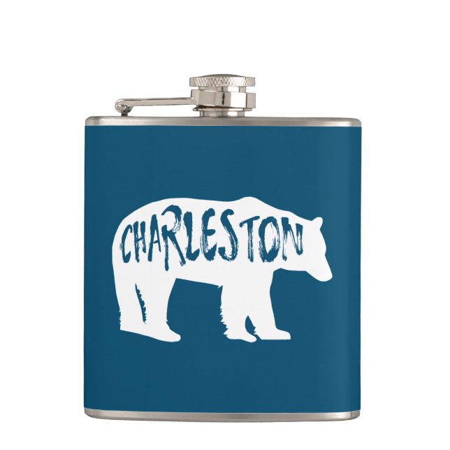 Charleston West Virginia Bear Flachmann (Vorderseite)
