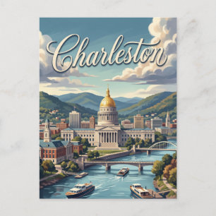 Charleston, West Virginia Postkarte