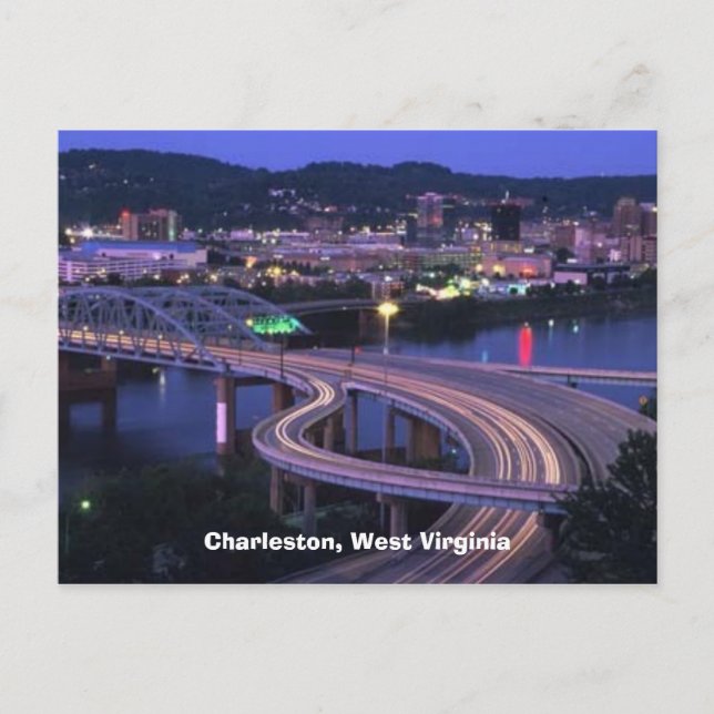 Charleston, West Virginia Postkarte (Vorderseite)