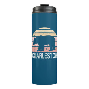 Charleston West Virginia Retro Bär Thermosbecher