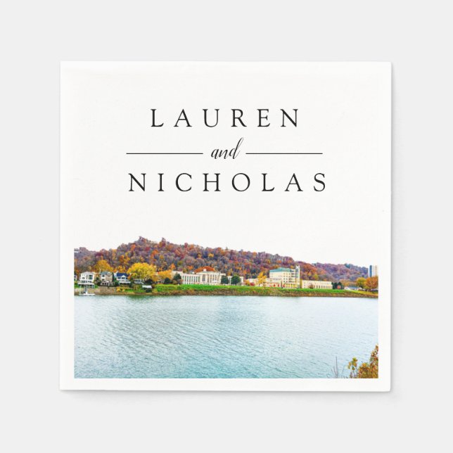 Charleston West Virginia Serviette (Vorderseite)