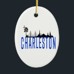CHARLESTON WONDERFUL KERAMIK ORNAMENT<br><div class="desc">Charleston, South Carolina, Folly Beach, Myrtle Beach, Columbia, Beaufort, Parris Island, Ft. Sumter, ziviler Krieg, Piraten</div>