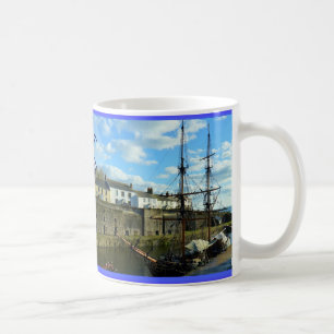 Charlestown Cornwall England Poldark Location Kaffeetasse