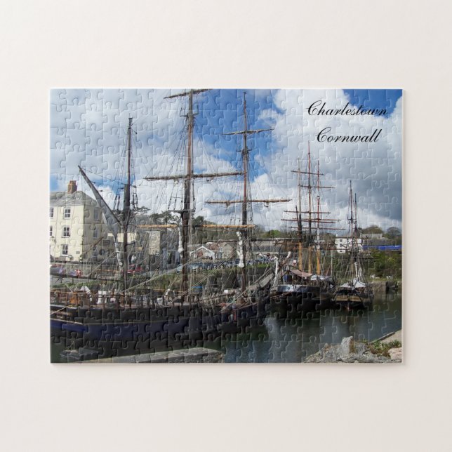 Charlestown Cornwall England Poldark Standort (Horizontal)