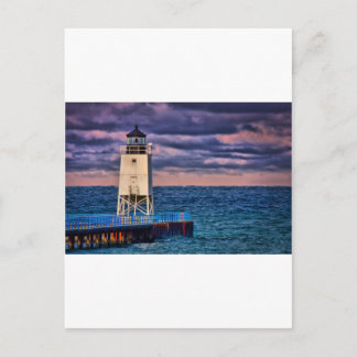 Charlevoix Light 0808 Postkarte