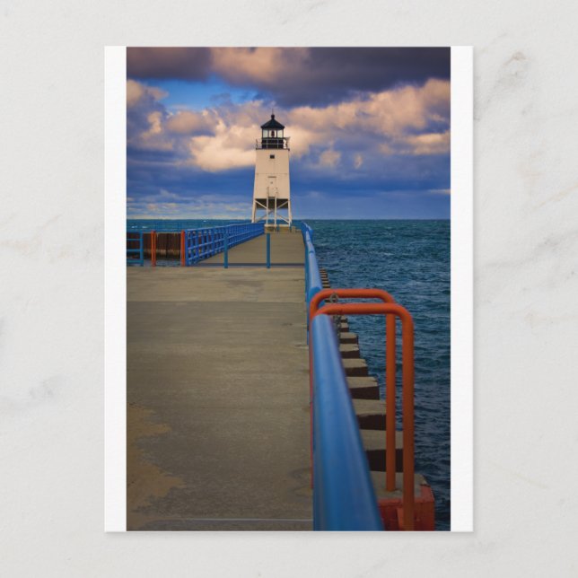 Charlevoix Light 0818 Postkarte (Vorderseite)