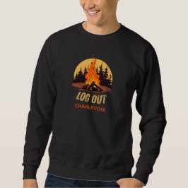 Charlevoix Michigan Lagerfeuer Sweatshirt