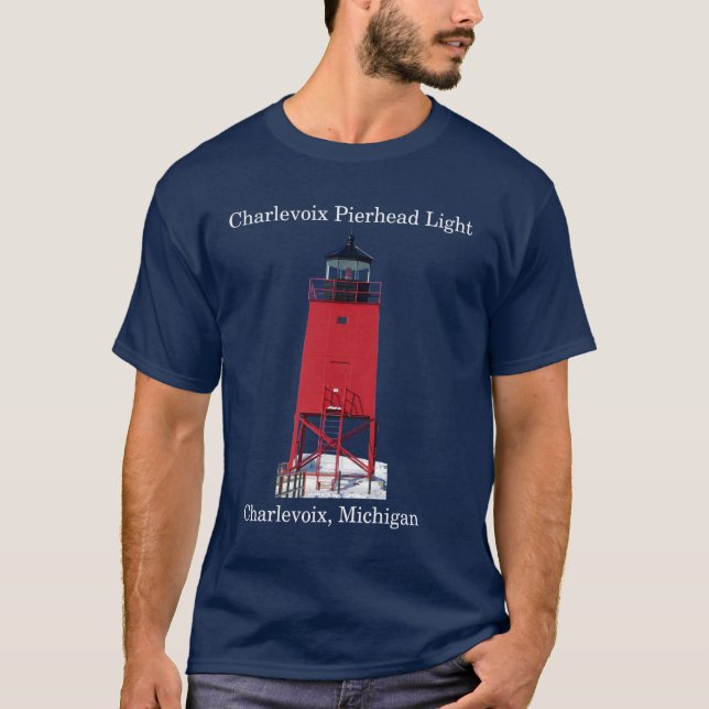 Charlevoix Pierhead Helles dunkles Shirt (Vorderseite)