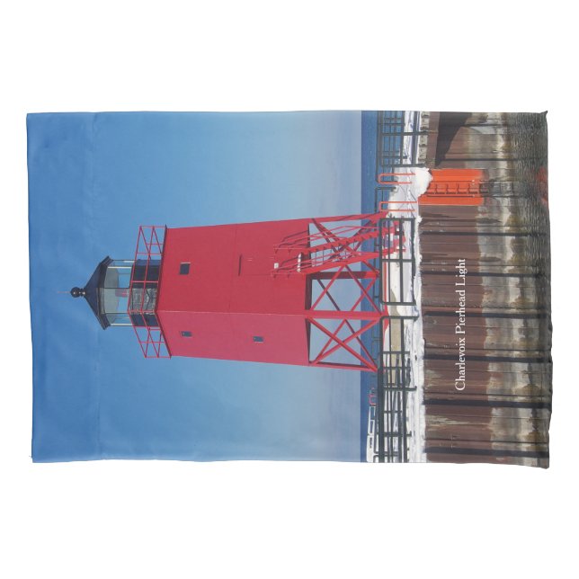 Charlevoix Pierhead Leichte Kissenbezug (Vorderseite)