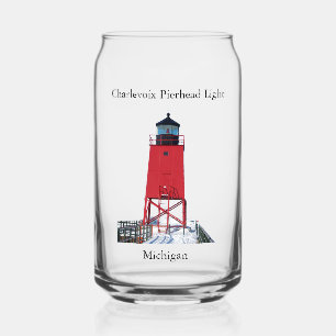 Charlevoix Pierhead Light Dose Glas