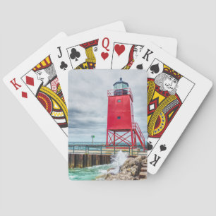 Charlevoix South Pierhead Lighthouse Spielkarten