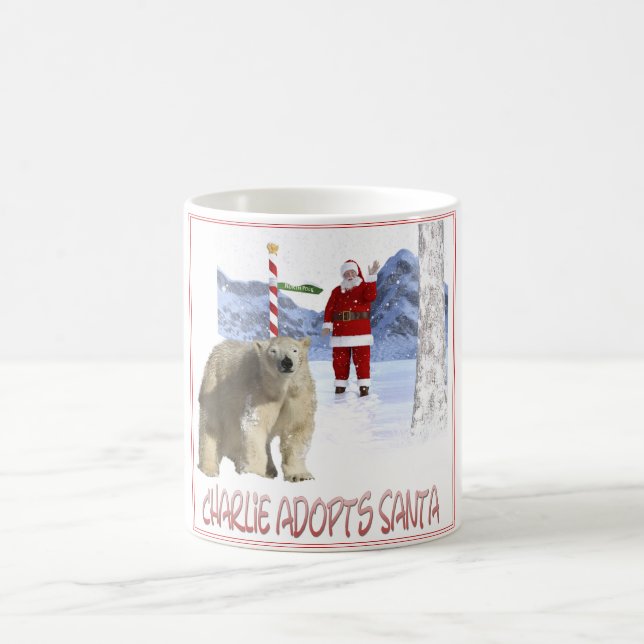 Charlie Adoptiere Santa Cover Art Kaffeetasse (Mittel)