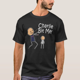 Charlie biss mich dunkler T - Shirt