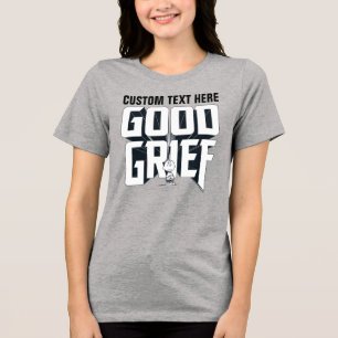 Charlie Brown "Good Grief" Rock Band T-Shirt Grafi Tri-Blend Shirt