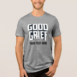 Charlie Brown "Good Grief" Rock Band T-Shirt Grafi Tri-Blend Shirt
