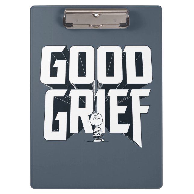 Charlie Brown "Good GTrauer" Rock Band T-Shirt Gra Klemmbrett (Vorderseite)