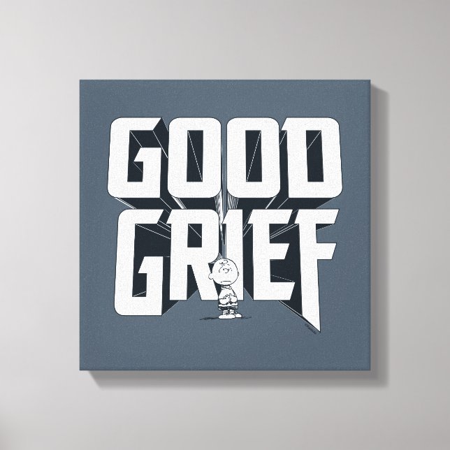 Charlie Brown "Good GTrauer" Rock Band T-Shirt Gra Leinwanddruck (Vorderseite)