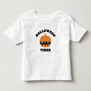 Charlie Brown Orange Pumpkin   Halloween Vibes Kleinkind T-shirt