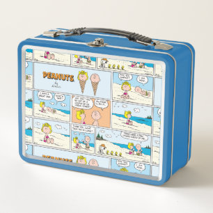 Charlie Brown & Sally Ice Cream am Strand Metall Brotdose