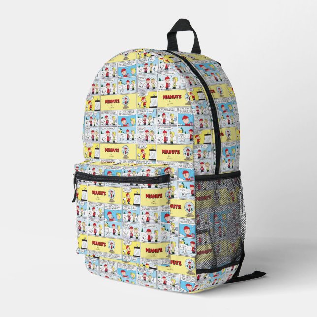 Charlie Brown | Schneekugel Bedruckter Rucksack (Rückseitige Ecke Rechts)