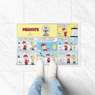Charlie Brown   Schneekugel Fußmatte