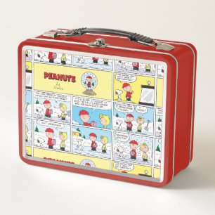 Charlie Brown Schneekugel Metall Brotdose