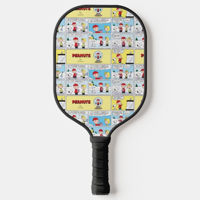 Charlie Brown | Schneekugel Pickleball Schläger (Vorderseite)